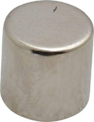 Mag-Mate - 1/2" Diam x 1/2" High Neodymium Rare Earth Magnet - 11.2 Lb Max Capacity, 200°F Max, Nickel Plated - Top Tool & Supply