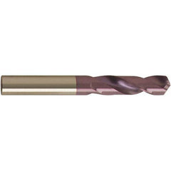 Screw Machine Length Drill Bit: 0.0945″ Dia, 118 °, Solid Carbide Coated, Right Hand Cut, Spiral Flute, Straight-Cylindrical Shank, Series 2463