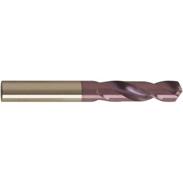 Screw Machine Length Drill Bit: 0.1181″ Dia, 118 °, Solid Carbide Coated, Right Hand Cut, Spiral Flute, Straight-Cylindrical Shank, Series 2463