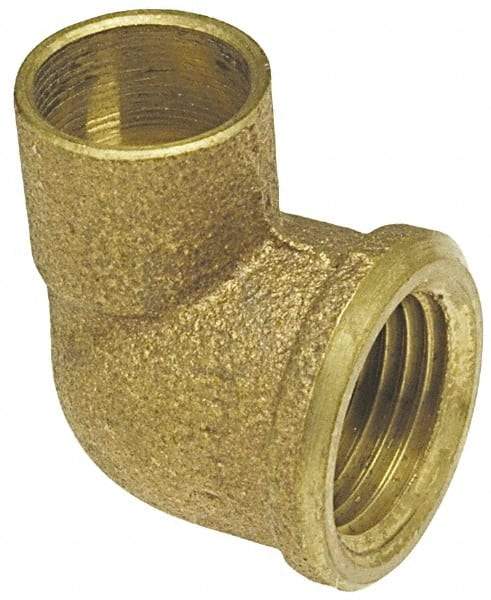 NIBCO - 1-1/2" Cast Copper Pipe 90° Elbow - C x F, Pressure Fitting - Top Tool & Supply