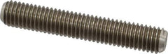 Dan-Loc Bolt & Gasket - 1/2-13 3-1/2" OAL Fully Threaded Stud - Stainless Steel, Plain Finish - Top Tool & Supply