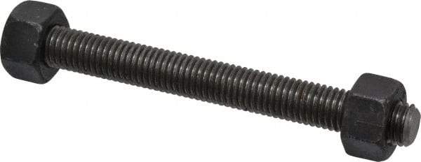 Dan-Loc Bolt & Gasket - 5/8-11 6" OAL Fully Threaded Stud - Alloy Steel, Plain Finish - Top Tool & Supply