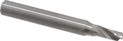 Onsrud - 3/16" Cutting Diam x 3/8" Length of Cut, 1 Flute, Upcut Spiral Router Bit - Uncoated, Right Hand Cut, Solid Carbide, 2" OAL x 1/4" Shank Diam, Single Edge, 22° Helix Angle - Top Tool & Supply