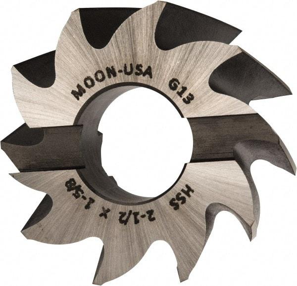 Made in USA - 2-1/2" Diam, 1" Arbor Hole Diam, 1-5/8" Length of Cut, 10 Flute, High Speed Steel, Finisher Shell End Mill - Right Hand Cut, Right Hand Spiral Flute, Uncoated - Top Tool & Supply