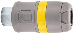 Parker - 1/2 Female NPTF Industrial Pneumatic Hose Coupler - Polyamide, 3/8" Body Diam - Top Tool & Supply