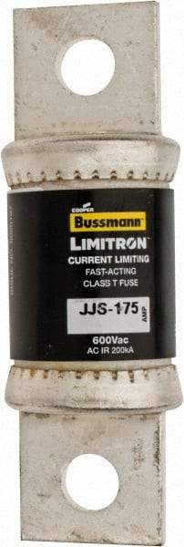 Cooper Bussmann - 600 VAC, 175 Amp, Fast-Acting General Purpose Fuse - Bolt-on Mount, 3-1/4" OAL, 200 at AC (RMS) kA Rating, 7/8" Diam - Top Tool & Supply