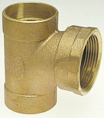 NIBCO - 2 x 2 x 1-1/2", Cast Copper Drain, Waste & Vent Pipe Tee - C x C x F - Top Tool & Supply