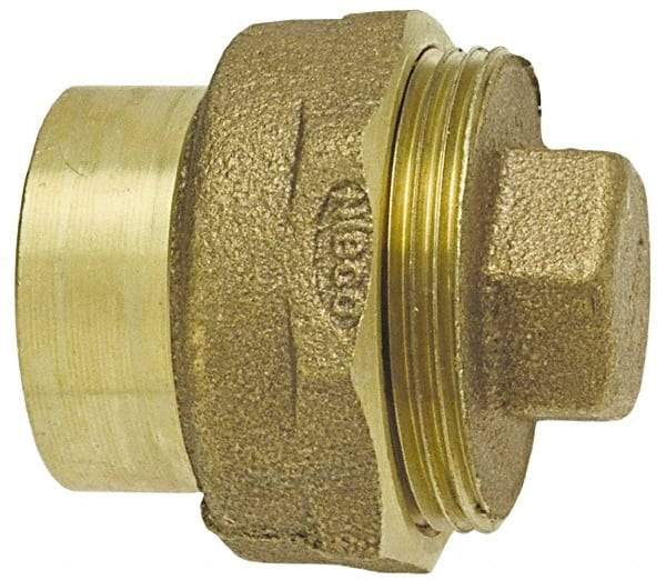 NIBCO - 1-1/2", Cast Copper Drain, Waste & Vent Pipe Cleanout - Ftg x CO with Plug - Top Tool & Supply