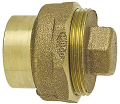 NIBCO - 1-1/4", Cast Copper Drain, Waste & Vent Pipe Cleanout - Ftg x CO with Plug - Top Tool & Supply