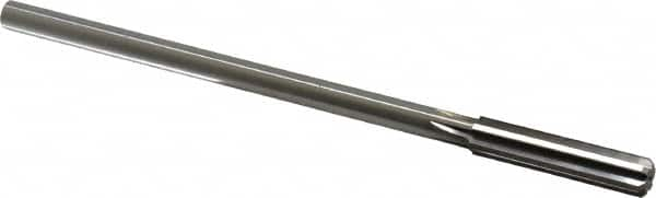 Made in USA - 0.395" High Speed Steel 6 Flute Chucking Reamer - Top Tool & Supply