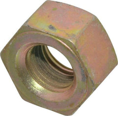 Value Collection - 3/4-10 UNC Steel Right Hand Heavy Hex Nut - 1-1/4" Across Flats, 47/64" High, Zinc Yellow Dichromate Finish - Top Tool & Supply