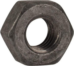 Value Collection - 5/16-18 UNC Steel Right Hand Heavy Hex Nut - 9/16" Across Flats, 19/64" High, Hot Dipped Galvanized Finish - Top Tool & Supply