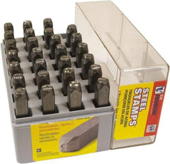 C.H. Hanson - 27 Piece, 1/16" Character Steel Stamp Set - Letters, Reverse - Top Tool & Supply