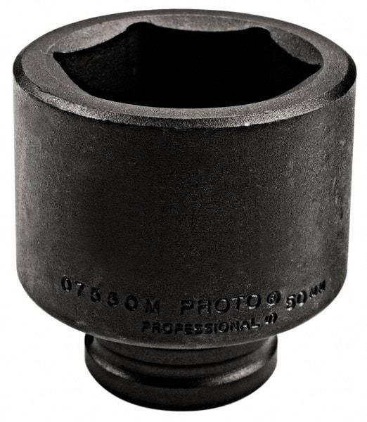 Proto - 3/4" Drive 29mm Standard Impact Socket - 6 Points, 2-3/16" OAL - Top Tool & Supply