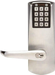 Kaba Access - Combination Entry with Key Override Lever Lockset for 1-3/8 to 2-1/4" Thick Doors - 2-3/4" Back Set, 6 or 7 Pin Length Best & Compatible (Core Not Included) Cylinder, Satin Chrome Finish - Top Tool & Supply