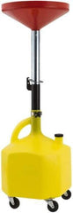 Proto - 8 Gal Lift Oil Drain Can - Multi Color, 15" Long Hose, 48-1/2" High - Top Tool & Supply