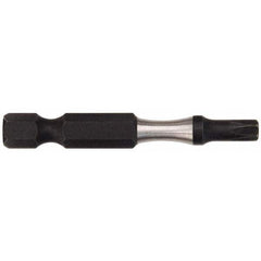 Power Screwdriver Bit: T20 Torx, 1/4″ Hex Drive 2″ OAL, Alloy Steel