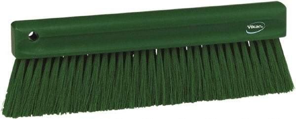 Vikan - Polyester Counter Brush - 2" Bristle Length, 11" Long x 1-1/4" Wide Head, Green - Top Tool & Supply