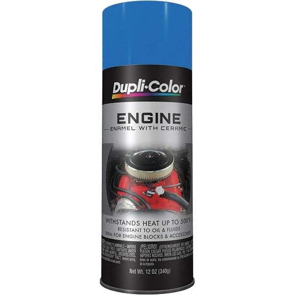 Krylon - 12 oz GM Blue Automotive Heat Resistant Paint - High Gloss Finish, Comes in Aerosol Can - Top Tool & Supply