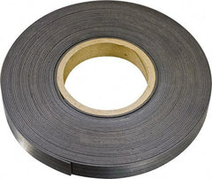 Mag-Mate - 600" Long x 3" Wide x 1/8" Thick Flexible Magnetic Strip - 42 Lb Max Pull Force, 24 Linear Ft/Lb Magnetic Pull Force, Plain Back, Dark Brown - Top Tool & Supply