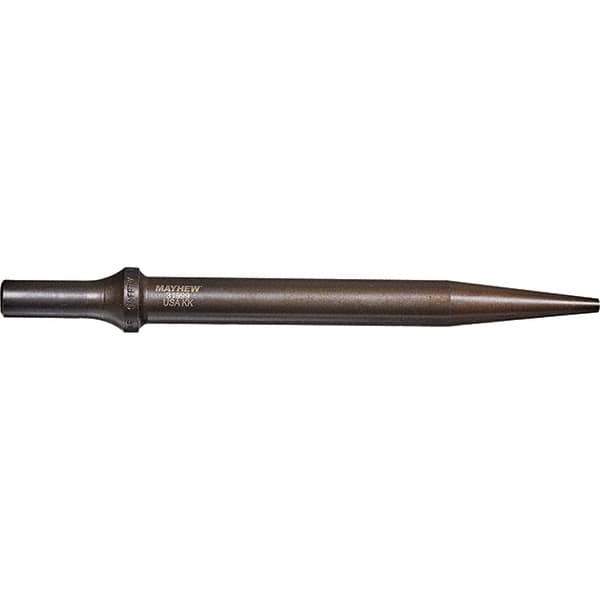 Mayhew - 3/16" Head Width, 7-1/2" OAL, Tapered Punch Chisel - Round Drive, Round Shank, Steel - Top Tool & Supply