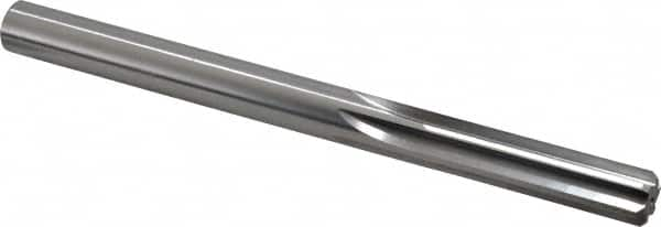 Made in USA - 0.437" High Speed Steel 6 Flute Dowel Pin Chucking Reamer - Top Tool & Supply