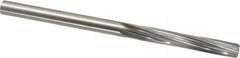 Made in USA - 0.2495" High Speed Steel 6 Flute Dowel Pin Chucking Reamer - Top Tool & Supply