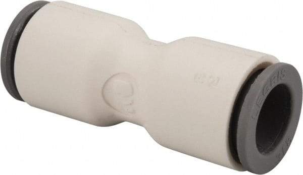 Parker - 3/8" OD, Bio-Sourced Nylon 11 Push-to-Connect Union - 190 Max psi, White - Top Tool & Supply