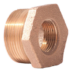 Merit Brass - Brass & Chrome Pipe Fittings Type: Hex Bushing Fitting Size: 2-1/2 x 1 - Top Tool & Supply