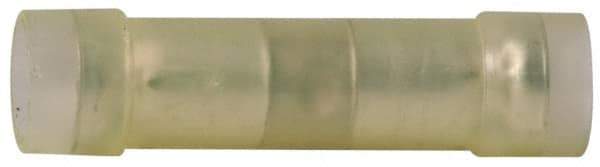 3M - 12 to 10 AWG Compatible, Nylon Fully Insulated, Crimp-On Butt Splice Terminal - Copper Contacts, Zinc Contact Plating, Yellow - Top Tool & Supply