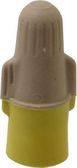 3M - 2, 22 to 3, 12 AWG, 600 Volt, Flame Retardant, Wing Twist on Wire Connector - Tan & Yellow, 221°F - Top Tool & Supply