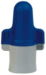 3M - 4, 14 to 2, 6 AWG, 600 Volt, Flame Retardant, Wing Twist on Wire Connector - Blue & Gray, 221°F - Top Tool & Supply