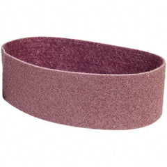 Merit Abrasives - 4" Wide x 36" OAL, Aluminum Oxide Abrasive Belt - Aluminum Oxide, Medium, Nonwoven - Top Tool & Supply