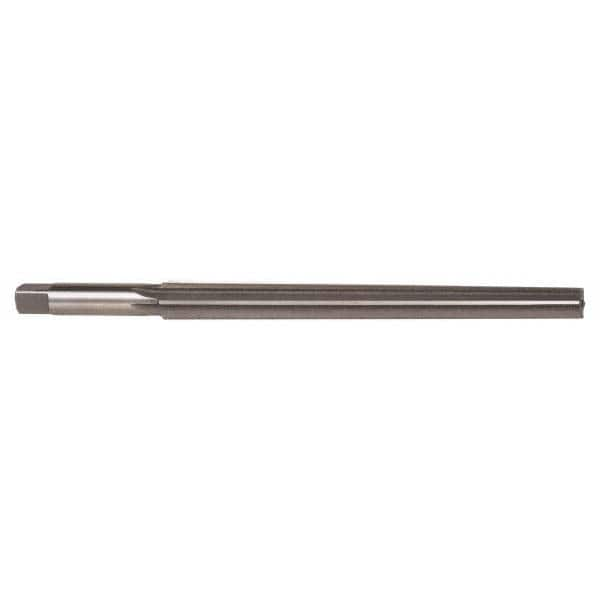 Alvord Polk - #10 Pin, 0.7216" Diam, 0.5799" Small End, 9/16" Diam Straight Shank, 6-1/16" Flute, Taper Pin Reamer - Top Tool & Supply