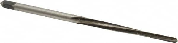 Made in USA - #5/0 Pin, 0.0966" Diam, 0.0719" Small End, 7/64" Diam Straight Shank, 1-3/16" Flute, Taper Pin Reamer - Top Tool & Supply