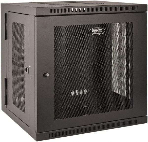 Tripp-Lite - 23.63" Overall Width x 10" Rack Height x 21.63" Overall Depth Data Cable Enclosure - 200 Lb Capacity, Black - Top Tool & Supply