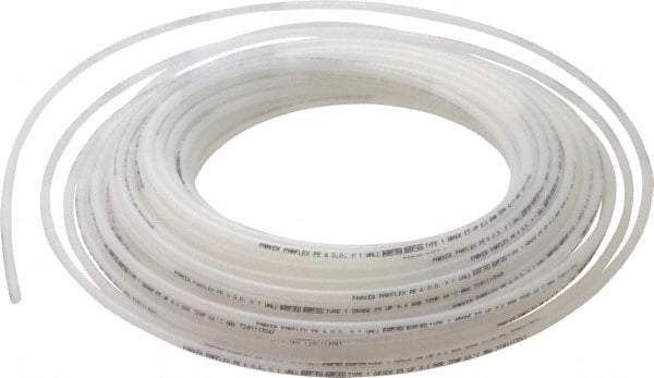 Parker - 6mm OD, 100' Long, Polyethylene Tube - Natural, -80 to 150°F - Top Tool & Supply