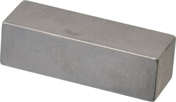 Mitutoyo - 0.4" Rectangular Steel Gage Block - Accuracy Grade 0, Includes Certificate of Inspection - Top Tool & Supply