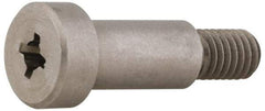 Made in USA - 3/16" Shoulder Diam x 1/4" Shoulder Length, #8-32 UNC, Phillips Precision Shoulder Screw - 300, 18-8 Stainless Steel, Uncoated, 5/32" Head Height x 5/16" Head Diam - Top Tool & Supply