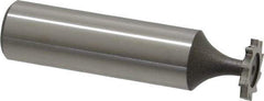 Keo - 1/2" Diam x 1/16" Face Width, High Speed Steel, 10 Teeth, Shank Connection Woodruff Keyseat Cutter - Uncoated, 2-1/16" OAL x 1/2" Shank, Straight Teeth, ANSI 204, Old Standard 1 - Top Tool & Supply