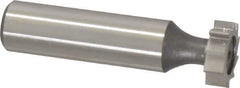 Keo - 5/8" Diam x 3/16" Face Width, High Speed Steel, 10 Teeth, Shank Connection Woodruff Keyseat Cutter - Uncoated, 2-3/16" OAL x 1/2" Shank, Straight Teeth, ANSI 605, Old Standard 61 - Top Tool & Supply