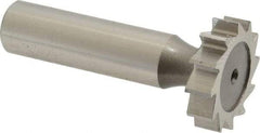 Keo - 1" Diam x 1/4" Face Width, High Speed Steel, 12 Teeth, Shank Connection Woodruff Keyseat Cutter - Uncoated, 2-1/4" OAL x 1/2" Shank, Straight Teeth, ANSI 808, Old Standard 15 - Top Tool & Supply