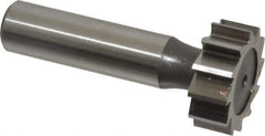 Keo - 1" Diam x 3/8" Face Width, High Speed Steel, 12 Teeth, Shank Connection Woodruff Keyseat Cutter - Uncoated, 2-3/8" OAL x 1/2" Shank, Straight Teeth, ANSI 1208, Old Standard 152 - Top Tool & Supply