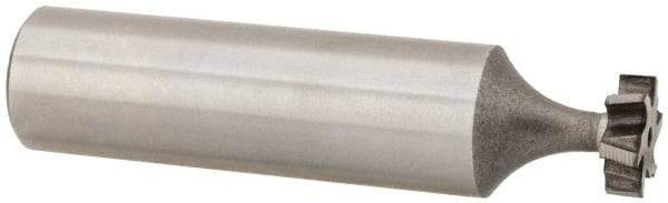 Keo - 3/8" Diam x 1/8" Face Width, High Speed Steel, 6 Teeth, Shank Connection Woodruff Keyseat Cutter - Uncoated, 2-1/8" OAL x 1/2" Shank, Staggered Teeth, ANSI 403, Old Standard 213 - Top Tool & Supply