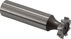 Keo - 5/8" Diam x 1/8" Face Width, High Speed Steel, 8 Teeth, Shank Connection Woodruff Keyseat Cutter - Uncoated, 2-1/8" OAL x 1/2" Shank, Staggered Teeth, ANSI 405, Old Standard 5 - Top Tool & Supply