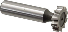 Keo - 7/8" Diam x 7/32" Face Width, High Speed Steel, 10 Teeth, Shank Connection Woodruff Keyseat Cutter - Uncoated, 2-7/32" OAL x 1/2" Shank, Staggered Teeth, ANSI 707, Old Standard 12 - Top Tool & Supply