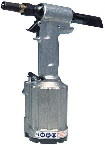 HUCK - Up to 1/4" Capacity, Air Riveting Hammer - 0.743" Long Stroke, 1/4" Inlet - Top Tool & Supply