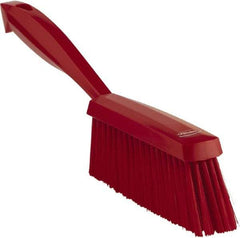 Vikan - 14" OAL, Polyester Staple Set Bench Brush - 2" Bristle Length, 6-3/8" Long Head, Red - Top Tool & Supply