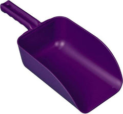 Remco - 82 oz Purple Polypropylene Flat Bottom Scoop - 5.9" Wide x 3.3" Deep Bowl, 15.1" OAL - Top Tool & Supply