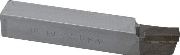 Made in USA - 5/8 x 5/8" Shank, Lead Angle Turning Single Point Tool Bit - BL-10, Grade C2 - Exact Industrial Supply